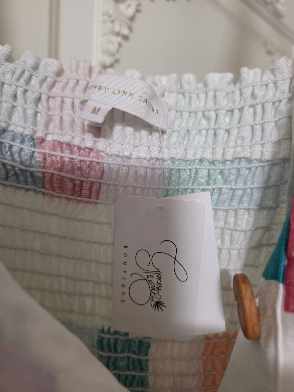 Multicolor Check Linen - Picture 2 of 9